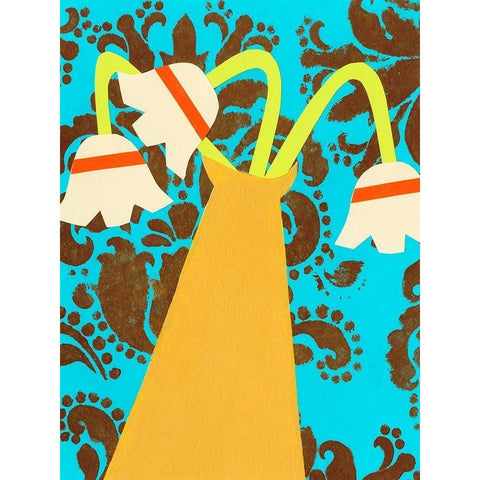 Graphic Vase V Black Modern Wood Framed Art Print by Moore, Regina
