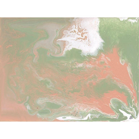 Saltwater Pastels II Black Modern Wood Framed Art Print with Double Matting by Studio W