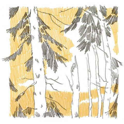 Northwood IV Black Modern Wood Framed Art Print by Green, Jacob