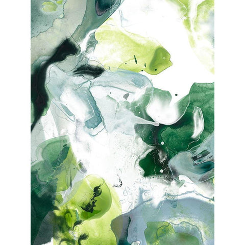 Jungle Marble I Black Modern Wood Framed Art Print by Vess, June Erica