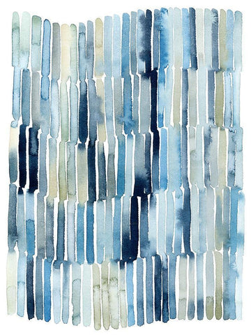 Beach Wash I White Modern Wood Framed Art Print with Double Matting by Popp, Grace