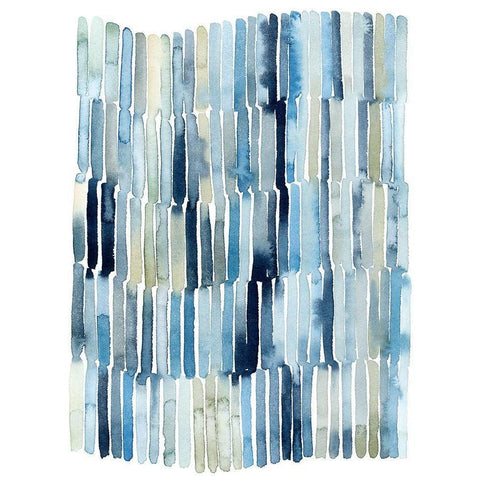 Beach Wash I Black Modern Wood Framed Art Print with Double Matting by Popp, Grace