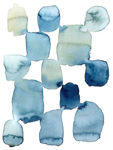 Beach Wash II Black Ornate Wood Framed Art Print with Double Matting by Popp, Grace