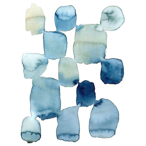 Beach Wash II Black Modern Wood Framed Art Print by Popp, Grace