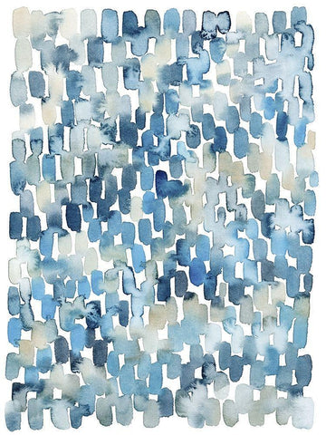 Beach Wash IV White Modern Wood Framed Art Print with Double Matting by Popp, Grace