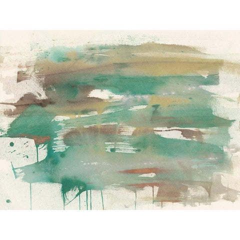 Mineral Splash I White Modern Wood Framed Art Print by Goldberger, Jennifer