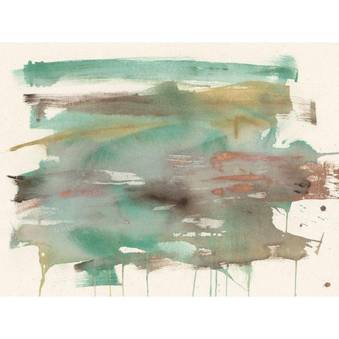 Mineral Splash II Black Modern Wood Framed Art Print by Goldberger, Jennifer