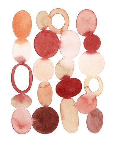 Organic Cairn II Black Ornate Wood Framed Art Print with Double Matting by Popp, Grace