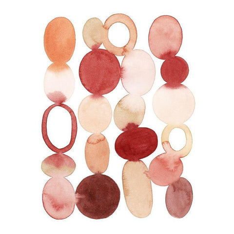 Organic Cairn II White Modern Wood Framed Art Print by Popp, Grace