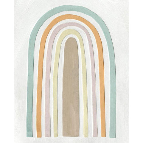 Arco Colori I Gold Ornate Wood Framed Art Print with Double Matting by Scarvey, Emma