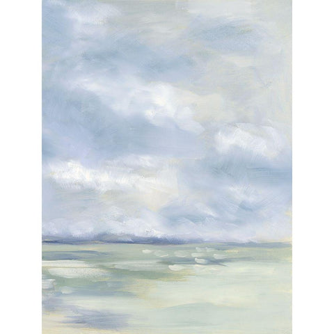Coastal Water White Modern Wood Framed Art Print by Keusder, Danusia