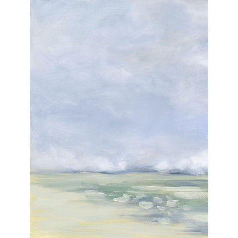 Coastal Fog Gold Ornate Wood Framed Art Print with Double Matting by Keusder, Danusia