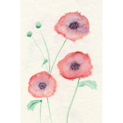 Petite Fleur I Black Modern Wood Framed Art Print by Ludwig, Alicia