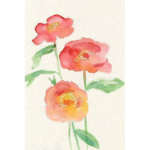 Petite Fleur II Black Modern Wood Framed Art Print by Ludwig, Alicia