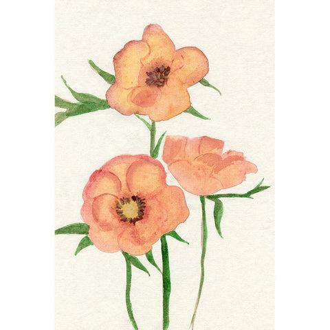 Petite Fleur IV White Modern Wood Framed Art Print by Ludwig, Alicia