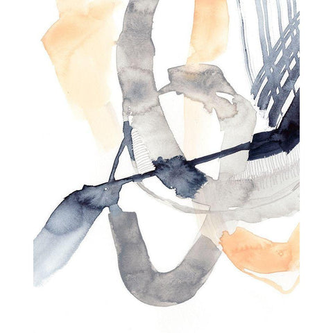 Congruity III Gold Ornate Wood Framed Art Print with Double Matting by Goldberger, Jennifer