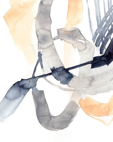 Congruity III Black Ornate Wood Framed Art Print with Double Matting by Goldberger, Jennifer