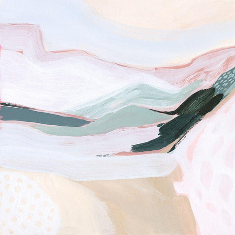 Ocean Meadow II Gold Ornate Wood Framed Art Print with Double Matting by Popp, Grace