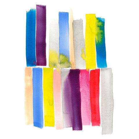 Lined Up I Gold Ornate Wood Framed Art Print with Double Matting by Goldberger, Jennifer