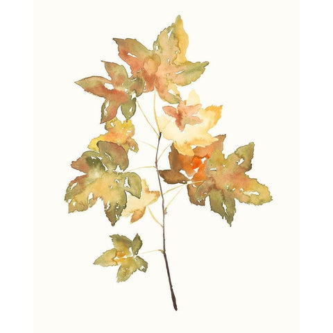 Fall Study I Black Modern Wood Framed Art Print by Goldberger, Jennifer