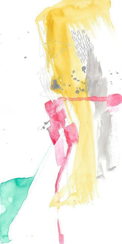 Neon Exploration II Black Ornate Wood Framed Art Print with Double Matting by Goldberger, Jennifer