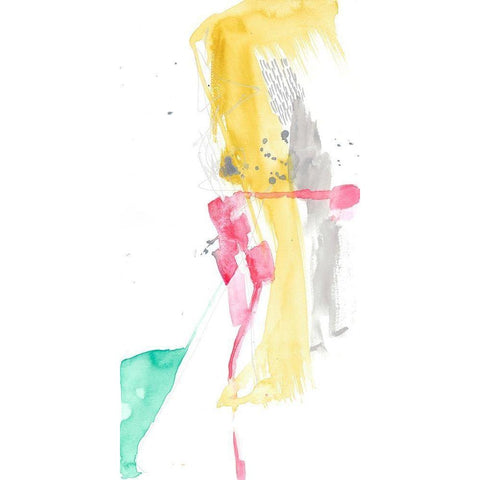 Neon Exploration II Black Modern Wood Framed Art Print by Goldberger, Jennifer