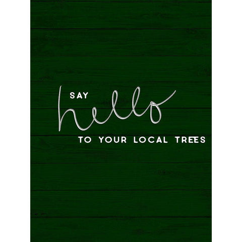 Hug a Tree I Black Modern Wood Framed Art Print by Hambly, Anna