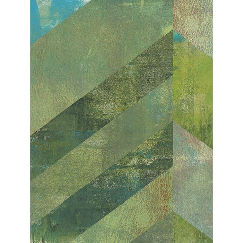 Emerald Canopy I Gold Ornate Wood Framed Art Print with Double Matting by Green, Jacob