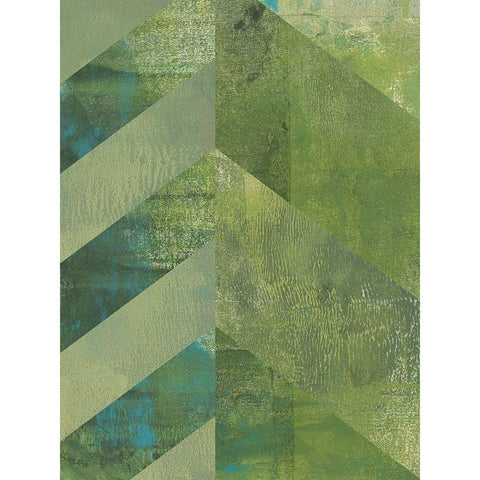 Emerald Canopy II Black Modern Wood Framed Art Print by Green, Jacob