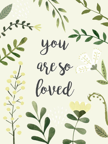 Nursery Sentiment I White Modern Wood Framed Art Print with Double Matting by Borges, Victoria