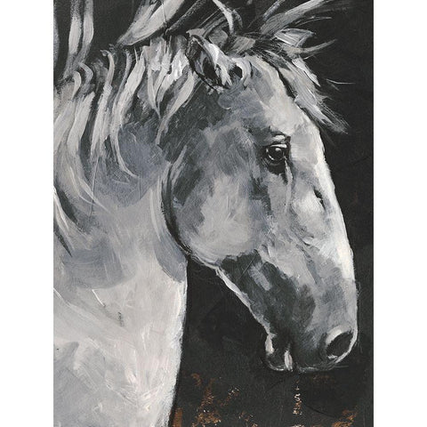 Tribeca Horse I Gold Ornate Wood Framed Art Print with Double Matting by Parker, Jennifer Paxton