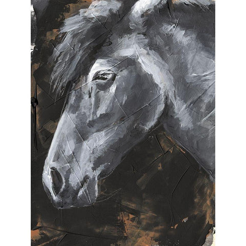 Tribeca Horse II White Modern Wood Framed Art Print by Parker, Jennifer Paxton