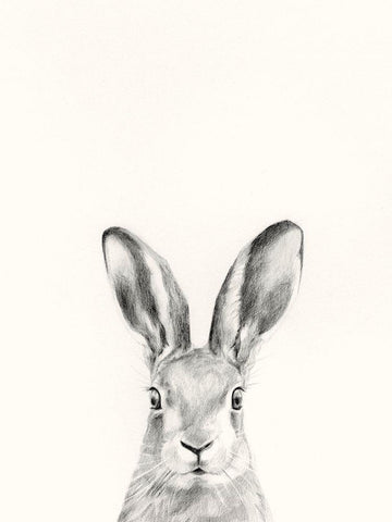 Animal Mug I White Modern Wood Framed Art Print with Double Matting by Borges, Victoria