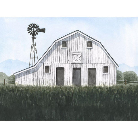 Blueridge Barn I Gold Ornate Wood Framed Art Print with Double Matting by Popp, Grace