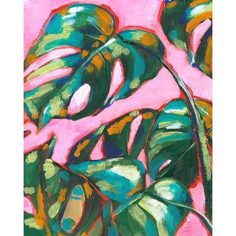 Psychedelic Palms II White Modern Wood Framed Art Print by Parker, Jennifer Paxton