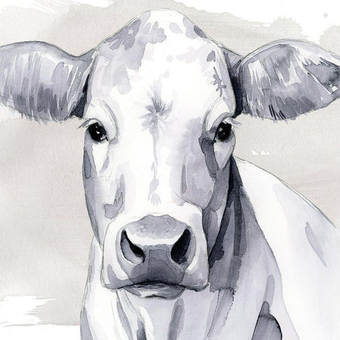 Sweet Face I White Modern Wood Framed Art Print by Popp, Grace