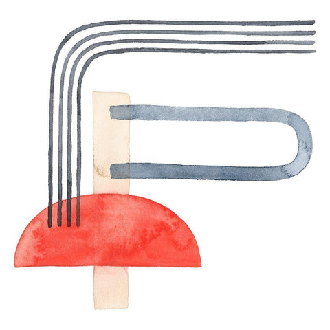 Deco Sunrise II Black Modern Wood Framed Art Print by Popp, Grace