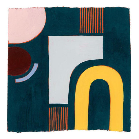 Bewildered II White Modern Wood Framed Art Print with Double Matting by Popp, Grace