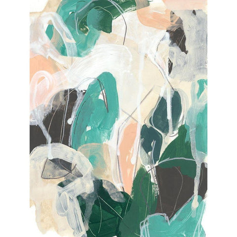 Modal I White Modern Wood Framed Art Print by Vess, June Erica