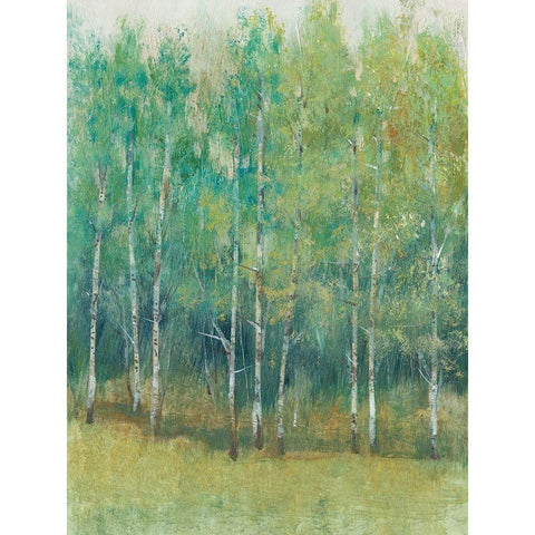 Woodland Edge I Gold Ornate Wood Framed Art Print with Double Matting by OToole, Tim