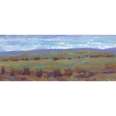 Open Land I Black Modern Wood Framed Art Print with Double Matting by OToole, Tim