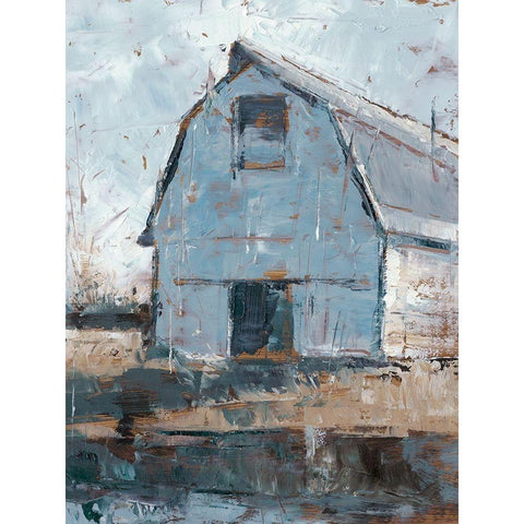 Sunset Farm I Black Modern Wood Framed Art Print by Harper, Ethan