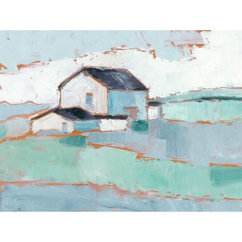 Farm Ridge II Black Modern Wood Framed Art Print with Double Matting by Harper, Ethan