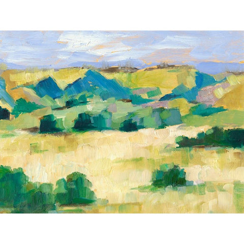 Western Valley I White Modern Wood Framed Art Print by Harper, Ethan