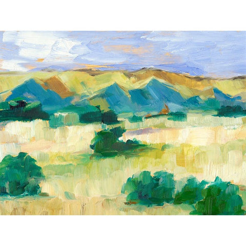 Western Valley II White Modern Wood Framed Art Print by Harper, Ethan