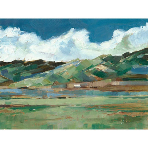 Western Sky I Black Modern Wood Framed Art Print with Double Matting by Harper, Ethan