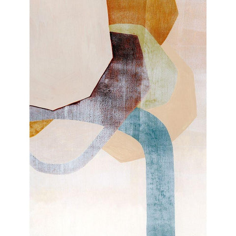 Desert Rockfall I Black Modern Wood Framed Art Print with Double Matting by Popp, Grace