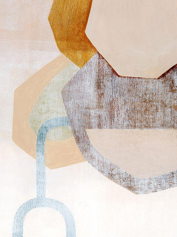 Desert Rockfall II White Modern Wood Framed Art Print with Double Matting by Popp, Grace