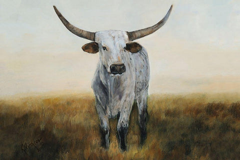 Knight in White Satin I White Modern Wood Framed Art Print with Double Matting by Winkler, Kathy