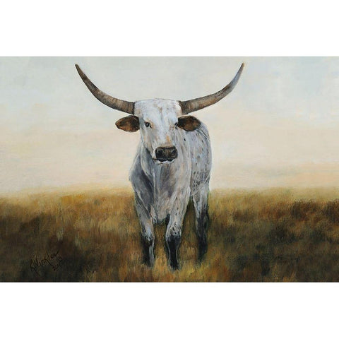 Knight in White Satin I Black Modern Wood Framed Art Print with Double Matting by Winkler, Kathy